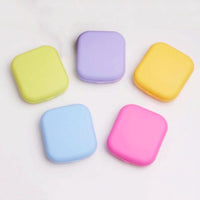 Lenzendoosje - Pincet - suction cup - Mirror - Liquid - Orange